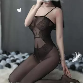 Модное сексуальное женское белье, цельный боди, сетчатое ажурное боди, сексуальное нижнее белье в стиле аниме, женское нижнее белье в стиле Лолиты с героями мультфильмов, карнавальный костюм S