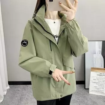 Модное свободное весенне-осеннее женское пальто, самая продаваемая водонепроницаемая и ветрозащитная ветровка для женщин XS белый