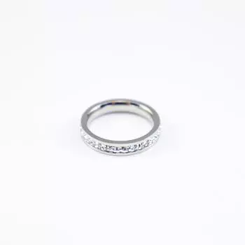 Модное титановое стальное цыганское звездное цирконовое квадратное бриллиантовое парное кольцо, персонализированное ювелирное изделие из нержавеющей стали из настоящего золота No. 7