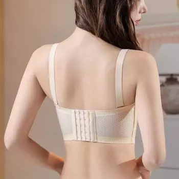 Модное ультратонкое нижнее белье без бретелек, женский тонкий нескользящий бюстгальтер без оправы со сборками 75B белый