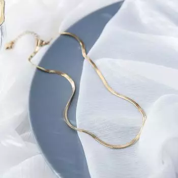 Модное унисекс, женское ожерелье со змеиной цепочкой, колье из нержавеющей стали, елочка, золотого цвета, цепочка, ожерелье для женщин, ювелирные изделия