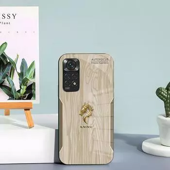 Модное защитное стекло Dragon Year Good Luck Glass PRO для Redmi K30, NOTE9. Redmi 6 Pro коричневый