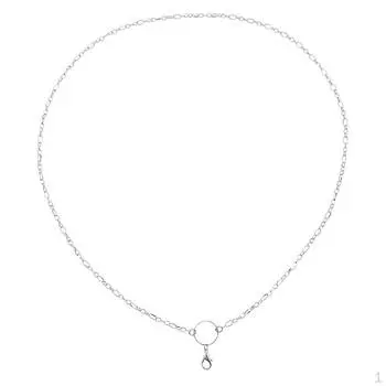 Модное женское и мужское ожерелье-цепочка, аксессуары, серебро