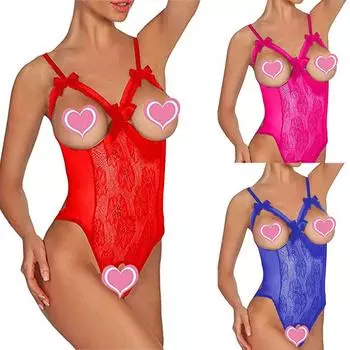 Модное женское кружевное белье с нижним бельем XL