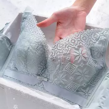 Модное женское нижнее белье большого размера, тонкий дышащий романтический кружевной эластичный бюстгальтер с подтягиванием без ободков 34/75B слоновая кость