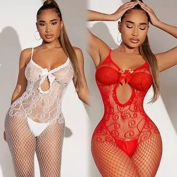 Модное женское нижнее белье, ночное платье, ночное белье, верхнее сексуальное боди, ажурная сетка для женщин, нижнее белье, чулки XXS