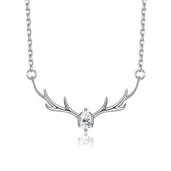 Модное женское ожерелье из рогов оленя