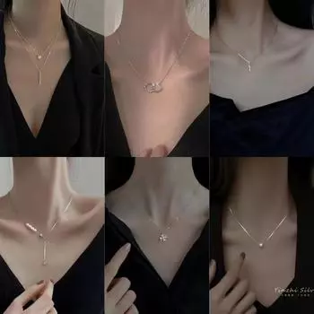 Модное женское ожерелье на ключицу: Легкая роскошь и минималистичный холодный стиль