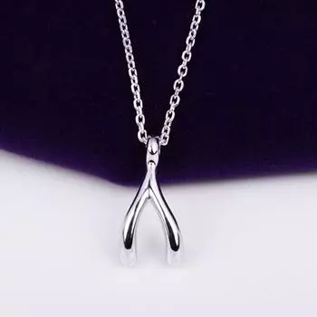 Модное женское ожерелье с подвеской в виде ключицы и кости желаний
