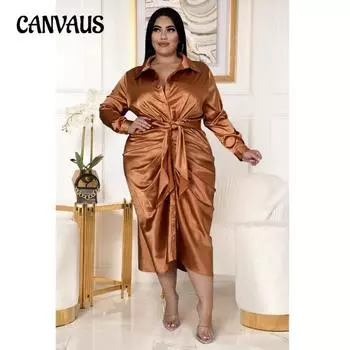 Модное женское платье для ночного клуба больших размеров, светоотражающее шелковое плиссированное платье со шнуровкой XL чёрный