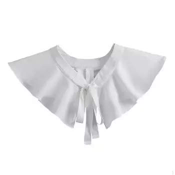 Модное женское платье-рубашка с накладным вырезом и рюшами, искусственное украшение, галстук, аксессуары для одежды