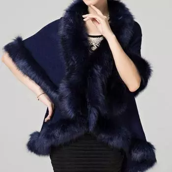 Модное женское повседневное пальто из искусственного меха красный