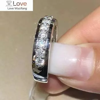 Модное женское серебряное кольцо с цирконием для помолвки, модные свадебные кольца, аксессуары, стильный подарок 6