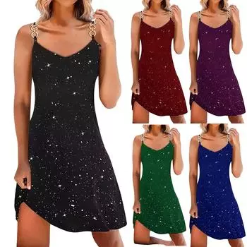 Модное женское свободное платье с v-образным вырезом и тиснением из фольги с градиентным принтом S фиолетовый