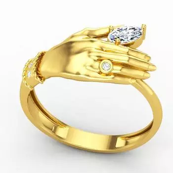 Модное золотое кольцо на руку, простое женское кольцо на палец, свадебное обручальное ювелирное изделие, подарки 5 золотой