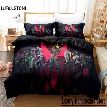 Модные 3D Fearless контрактные комплекты постельного белья пододеяльник с наволочкой Twin Full Queen King постельное белье постельное белье 70x133cm 2pcs