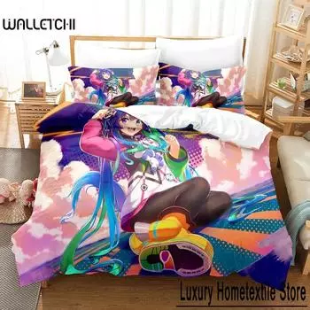 Модные 3D комплекты постельного белья Uma Musume Pretty Derby, пододеяльник с наволочкой, двуспальная кровать, двуспальная кровать, постельное белье 70x133cm 2pcs