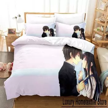 Модные 3D Lce Fruit комплекты постельного белья пододеяльник с наволочкой Twin Full Queen King постельное белье Постельное белье Домашний текстиль EU Single 135x200cm