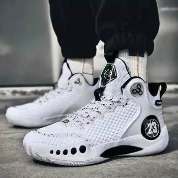 Модные 3D летающие плетущие пары баскетбольных кроссовок для подростков 35 бежевый
