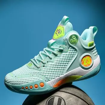Модные 3D летающие плетущие пары баскетбольных кроссовок для подростков 35 синий