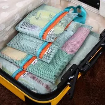 Модные 4 шт. Многофункциональные дорожные сумки для хранения розовый