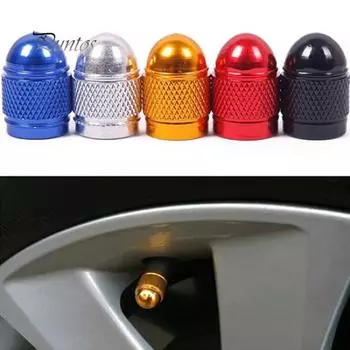 Модные 4 шт. пыленепроницаемые колпачки клапанов для автомобиля, велосипеда, грузовика, алюминиевые шины, крышка воздушного порта