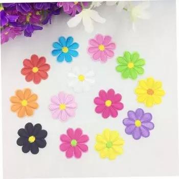 Модные 5 шт. маленькие цветочные вышитые нашивки-наклейки для одежды, брюк, шляп, сумок