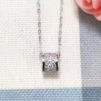 Модные 925 Серебряные Подвески Ключицы Ожерелья Для Женщин Высокое Качество Циркон Ожерелье Подвеска Розовое Золото Ювелирные Изделия Подарок На Юбилей