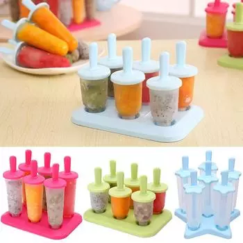 Модные экологически чистые высококачественные кубики льда для мороженого, кухонные принадлежности, набор формочек для мороженого, поднос для леденцов, замороженные палочки multicolor разноцветный