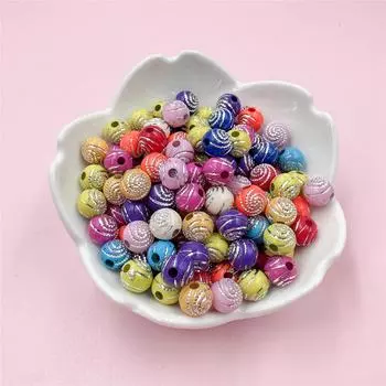 Модные акриловые бусины-разделители 8 мм, браслет со стразами, свободные бусины, 100 шт., ожерелья для изготовления ювелирных изделий розовый