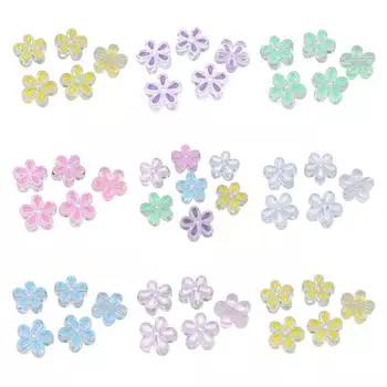 Модные акриловые леденцы/маргаритки 5 шт. DIY материалы для изготовления ожерелий для браслетов свободные бусины прозрачные аксессуары Daisy белый