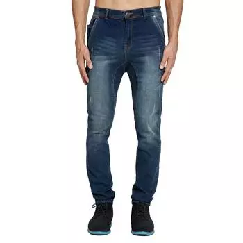 Модные эластичные мужские джинсы Jogger с заниженной промежностью