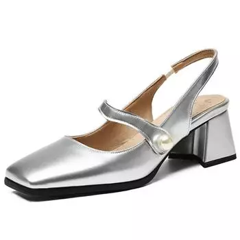 Модные элегантные босоножки с открытой пяткой, женские летние туфли, розовые, черные, серебристые, на среднем каблуке, закрытые туфли для офиса и вечеринок, женские, большого размера 45 34 чёрный