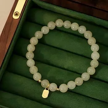 Модные элегантные браслеты из жемчуга в винтажном китайском стиле, имитация нефрита, браслет из бисера для женщин, ювелирные изделия, аксессуары, подарок на вечеринку B