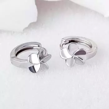 Модные элегантные серьги-кольца из стерлингового серебра 925 пробы для женщин, вечерние, свадебные украшения, аксессуары Eh1327