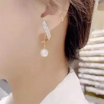 Модные элегантные серьги с жемчужными кисточками для вечеринок, подарков на праздники, ювелирных изделий, аксессуаров 1pair