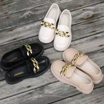 Модные элегантные туфли без шнуровки на высоком каблуке для девочек, удобные легкие прогулочные туфли на все времена года 26 белый