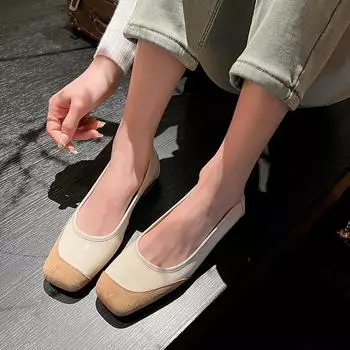 Модные элегантные туфли из натуральной коровьей кожи на толстом среднем каблуке, весенние женские туфли-лодочки на плоской подошве, весенние женские туфли-лодочки 34-39 34 золотой