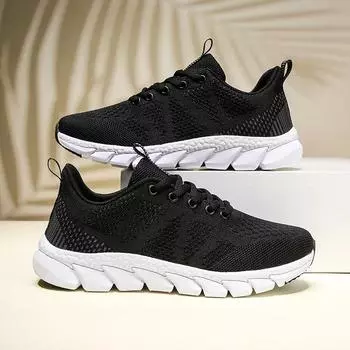 Модные элегантные женские туфли Saddened Casual Shoes For Women Shock Absorber Basket New Breed Black Female Sneakers New Releases Tennis 35 чёрный