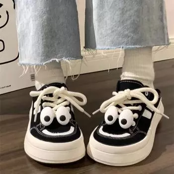 модные эспадрильи летние туфли на плоской подошве с закрытым носком женские теннисные сабо с круглым носком на платформе повседневные кроссовки черные универсальные спортивные туфли 35 чёрный