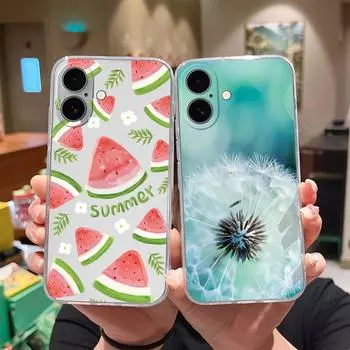 Модные этикетки чехол для iPhone 16 Pro Plus Max iPhone16pro 16 Promax защитный чехол против падения мягкий TPU силиконовый прозрачный корпус для Apple iPhone iPhone 16