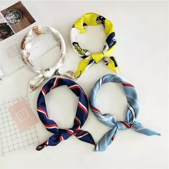 Модные аксессуары Аксессуары для одежды Шелковый шарф Scraf Леди Подарки Подарки Модный квадратный шарф Уникальный