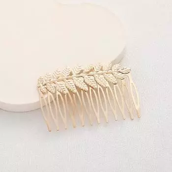 Модные аксессуары для волос Индивидуальность Золотой лист Жемчужная повязка на голову