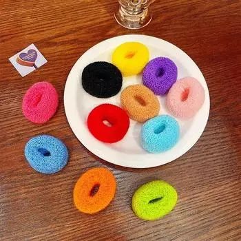 Модные аксессуары для волос ярких цветов с резинкой для женщин жёлтый