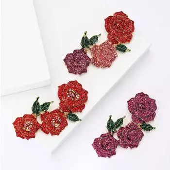 Модные аксессуары, креативная брошь-цветок из стразов, универсальные аксессуары для воротника одежды знаменитостей