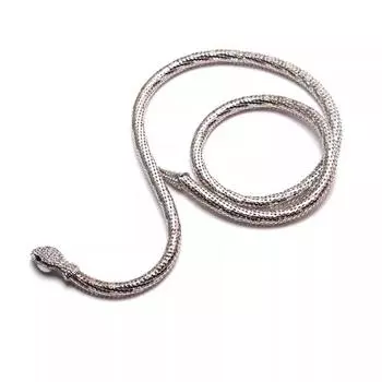 Модные аксессуары, ожерелье из преувеличенного сплава, красочное ожерелье в виде панк-змеи One Size