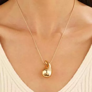 Модные аксессуары Персонализированное панк-ожерелье с каплями воды для вечеринки Глянцевое простое ожерелье с перцем Женское ожерелье