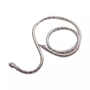 Модные аксессуары Преувеличенное ожерелье из сплава Цветное ожерелье в виде змеи в стиле панк One Size
