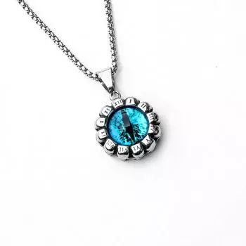 Модные аксессуары Римские цифры Глаз Дьявола Мужчины и женщины Нержавеющая сталь Титан сталь кулон ожерелье Аксессуары