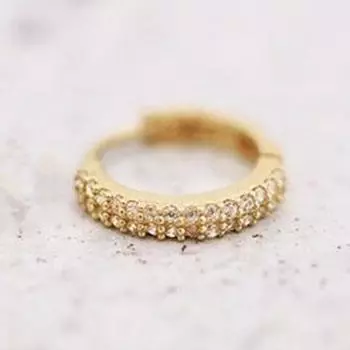 Модные аксессуары Серьги-хрящи Серьги-кольца Ювелирные изделия Подарок One Size золотой